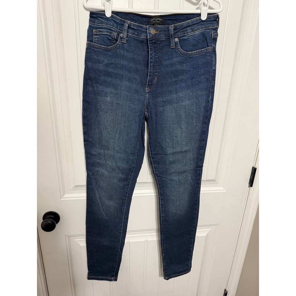 Banana Republic Jeans Womens 30/10 Tall Curvy Skinny Dark Wash Denim EUC